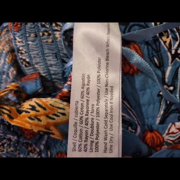 BOG Collection small (?) Blue & yellow floral jumpsuit jumper - Picture 4 of 4